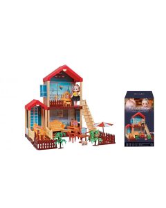 Princezina kućica set, svjetlo, baterije, 96-dij.