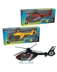 Helikopter, 1:48, die-cast, 3s, baterije