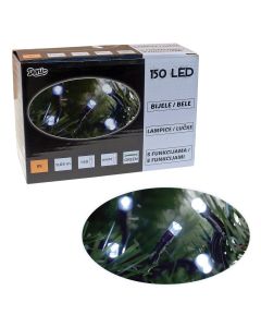 150 LED, lampica, bijelo svjetlo, 8 funkcija