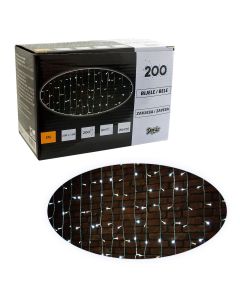 200 LED, zavjesa, bijelo svjetlo