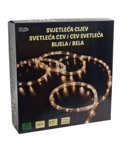 LED, svjetleća cijev, 20 m, svjetlo bijelo, funkcije