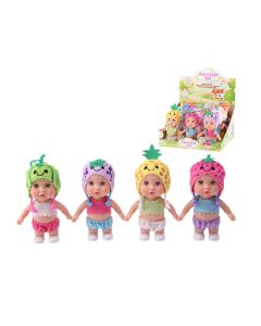 Bebe ćelavice, Fruit friends, 15cm, 4s