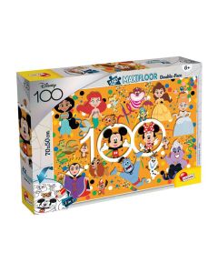 Disney puzzle, 2u1, maxifloor 150, Disney 100